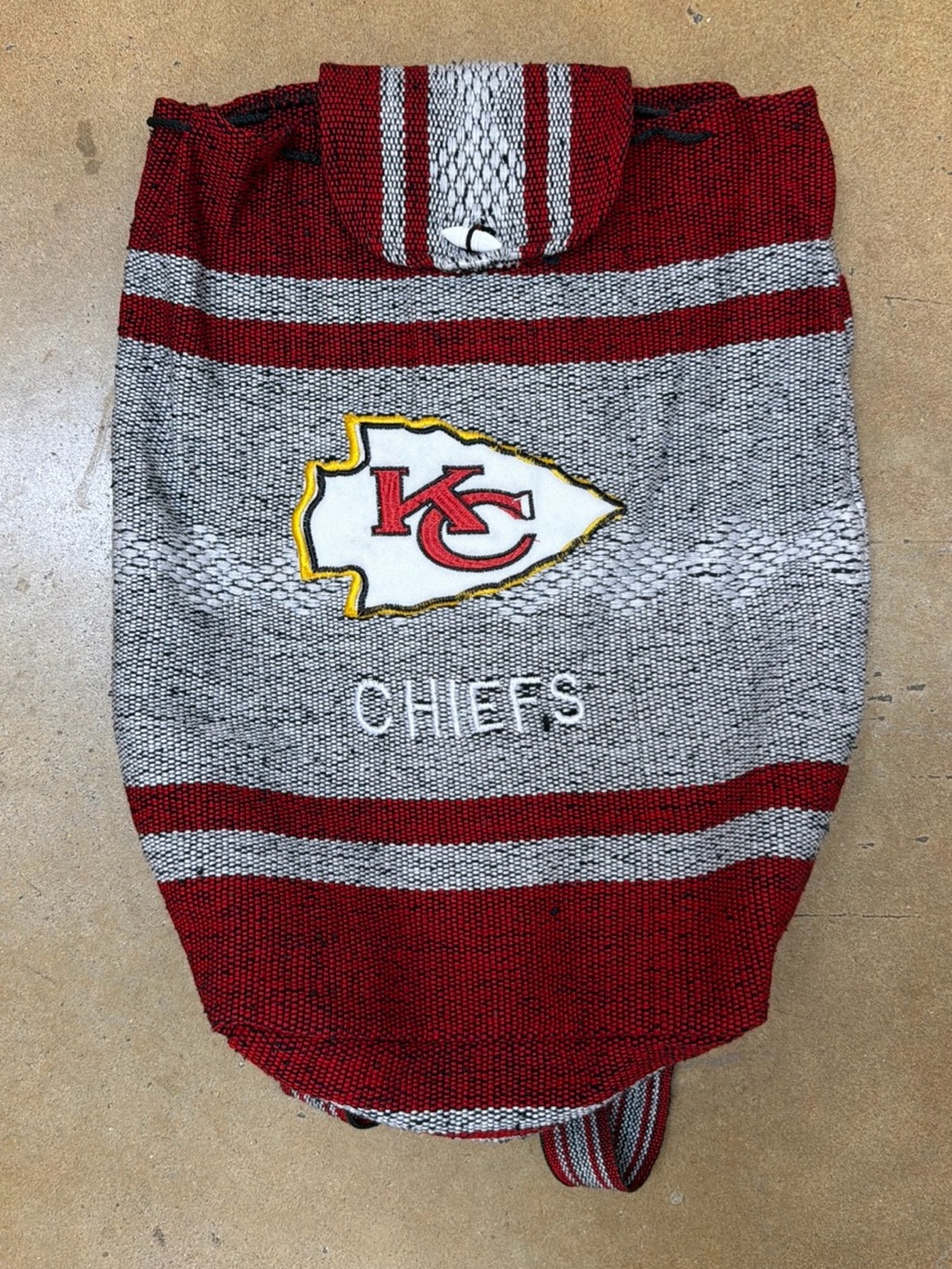 Kansas City Chiefs Southwestern Print Handmade Woven Aztec Pattern Backpack NFL